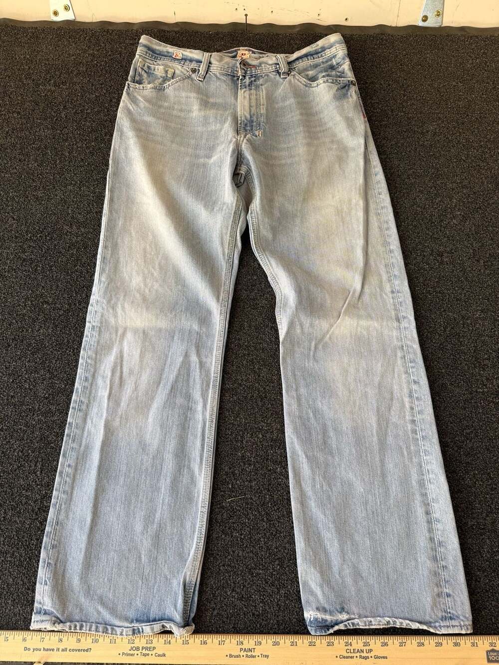 X2 Denim Laboratory Vintage Light Wash Straight Leg Jeans